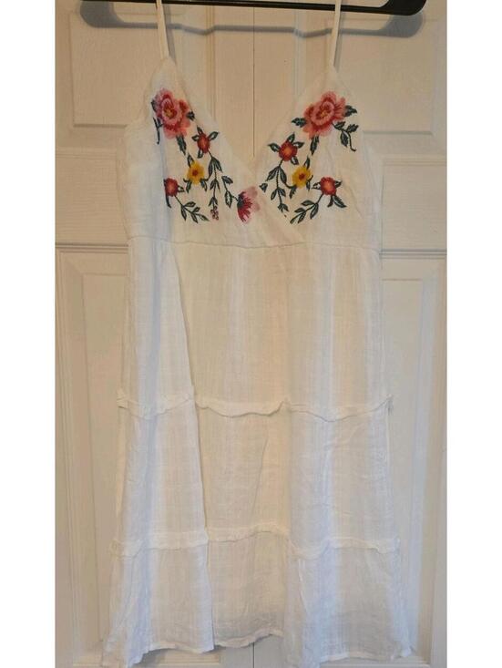 Dresses & Skirts - Nwt Francescas Embroidered Floral Mini Dress Cottagecore Shabby Chic Boho Medium